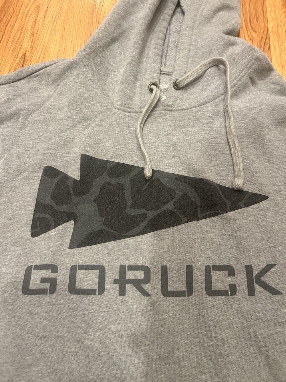GORUCK Spearhead Arrowhead Pullover Hoodie Sweatshirt Gray Men's See Comment.